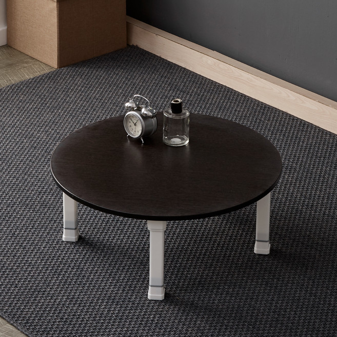 조은세상 LPM 원형 테이블 R600, 블랙