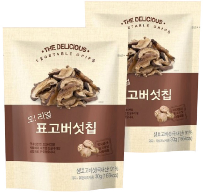 오리얼 표고버섯칩, 30g, 4개