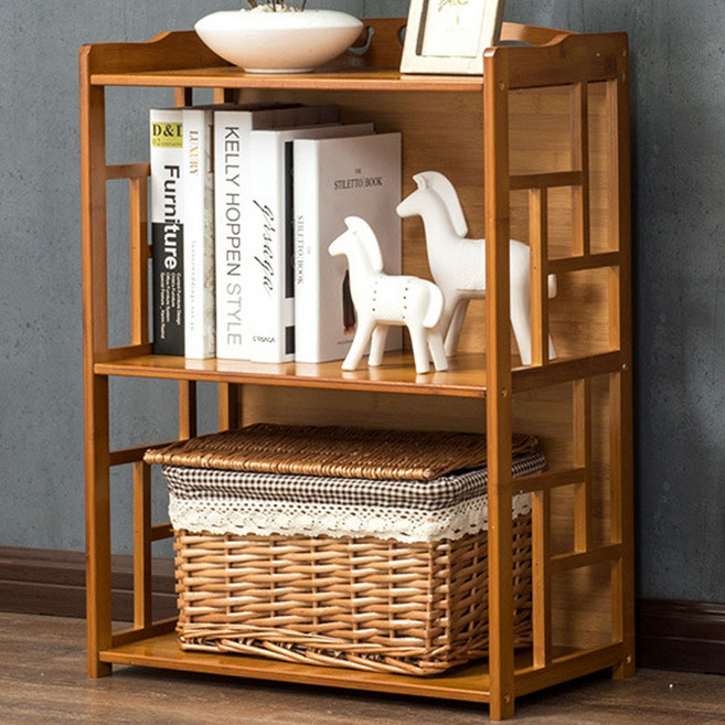 가팡 원목 솔리드 전통 책장 2단 520