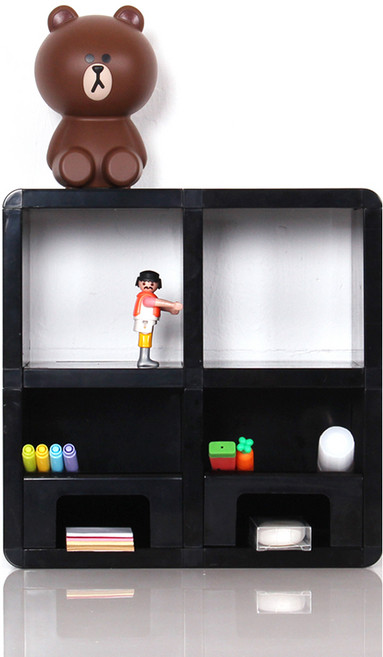 큐빅스미니 펜꽂이 ABS 2-2H, 블랙