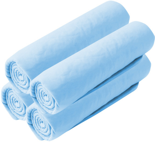 블럭마트 심플 반려동물타월 4p, 블루