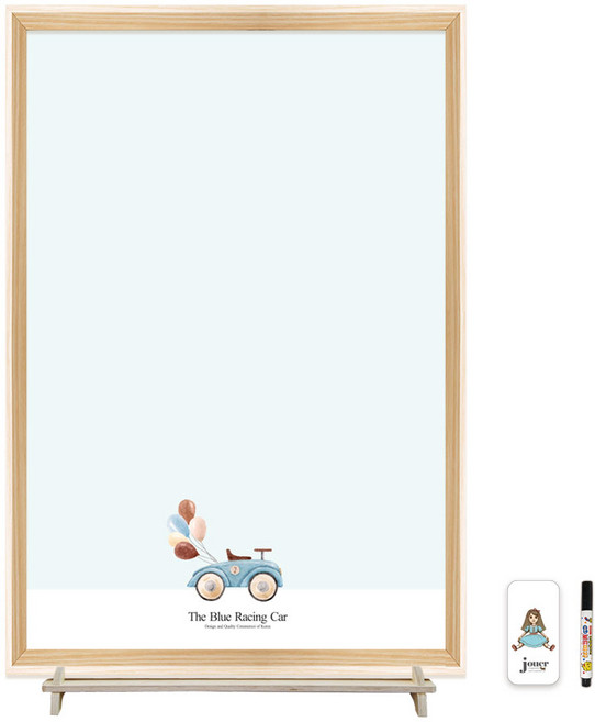 꼬메모이 유아 자석 칠판 꼬모보드 네이쳐 스피드레이싱카 + 꼬모랙 세트, 혼합색상, 1개