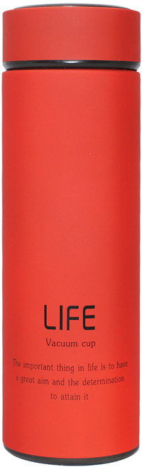 코멜리 스테인레스 보온보냉 텀블러 CMT008, 비비드 레드, 450ml