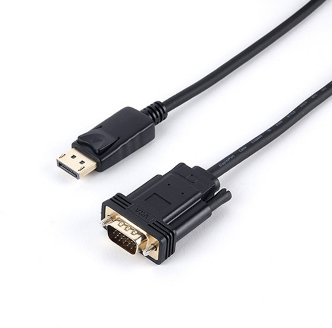 애니포트 DP to VGA 케이블, 2m, 1개