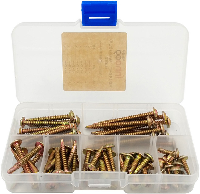 이노공구 직결나사 와셔머리 7종, 1세트