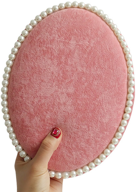 에브리테일 벨벳 귀걸이 정리대 핑크 대, 1개