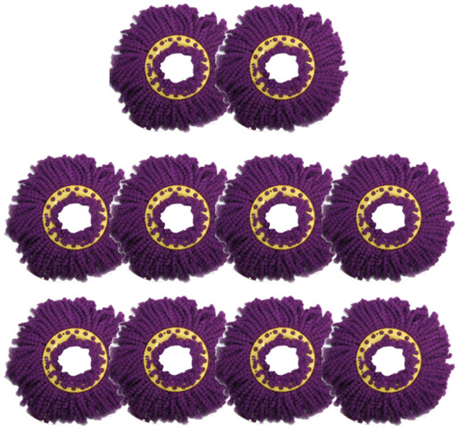 퀸마루 페달청소기전용 보라걸레, 10개