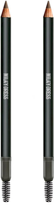 밀키드레스 트릴베이지 아이브로우 2종 세트 1.1g, 그레이브라운, 브라운, 1개