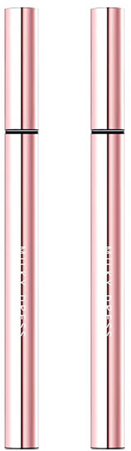 밀키드레스 바비메이크 펜슬 아이라이너 2종 세트 0.6ml, 블랙, 브라운, 1개