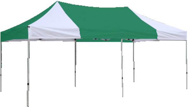 홍캐노피 기본형 스틸 접이식 행사용 캐노피 천막 32mm x 3m x 3m, 녹색 + 백색, 1개