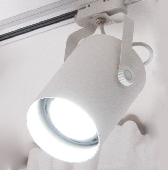 플랜룩스 원통 레일조명 세트, 화이트 + 주광색, 1개