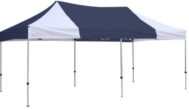 홍캐노피 스테인레스 캐노피천막 2.5 x 2.5 m, 네이비(중앙) + 백색, 1개