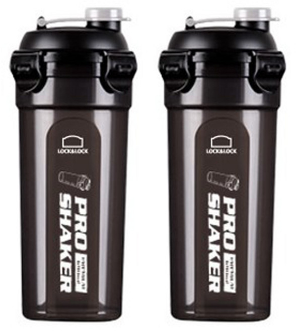 프로쉐이커 트라이탄 쉐이커, 블랙, 690ml, 2개