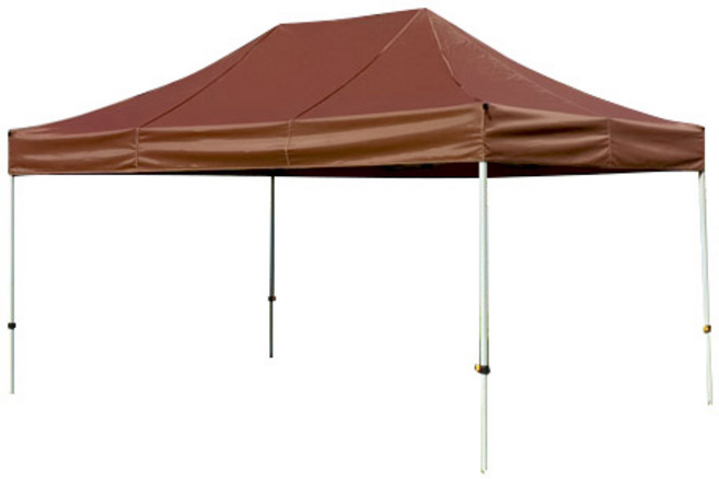 홍캐노피 스테인레스 캐노피천막 2.5 x 2.5 m, 브라운, 1개