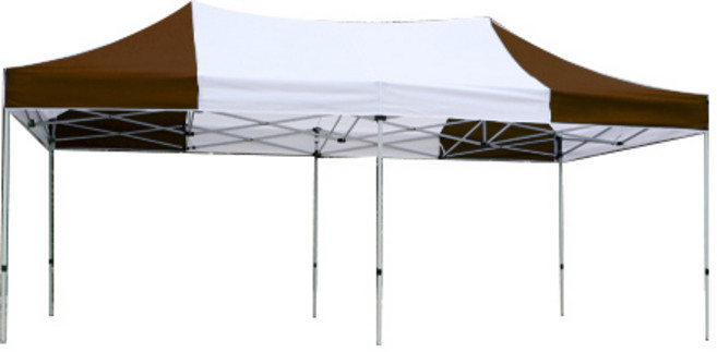 홍캐노피 행사용 알루미늄 접이식 캐노피천막 3 x 3 m, 백색 + 브라운, 1개