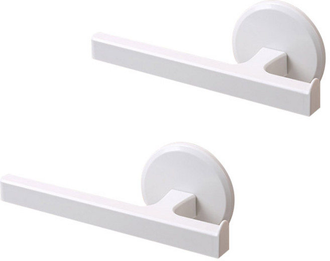윈프라이스 접착식 T형 다용도 걸이, 화이트, 2개