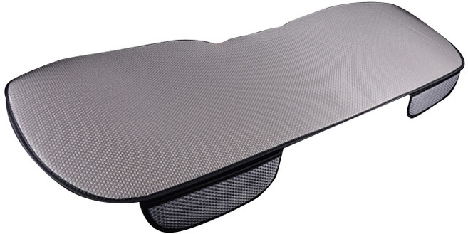 CarStory 자동차 아이스 실크 뒷자석 방석 MS-801, 그레이, 1개