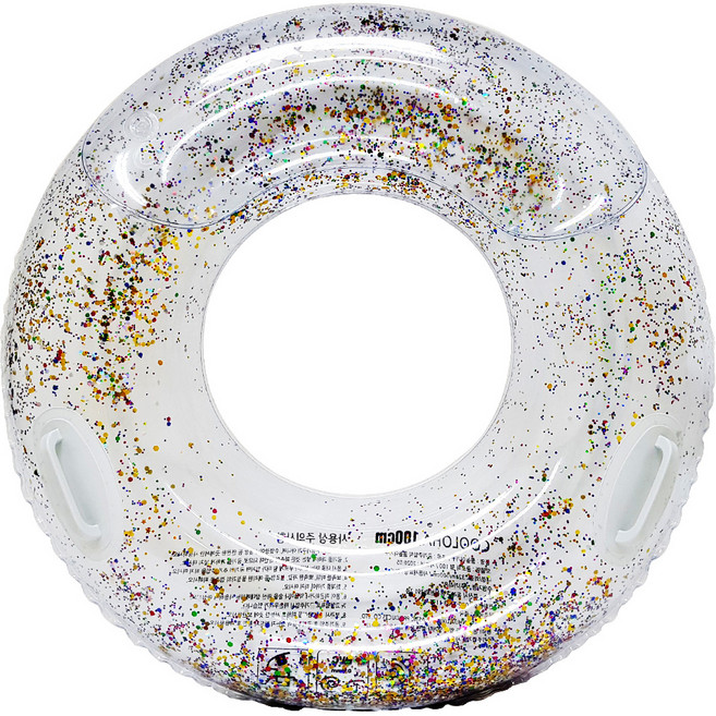 쿨로하 펄 물놀이 투명 튜브 100cm, 혼합색상, 1개