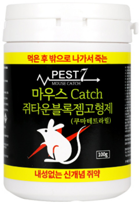 페스트세븐 마우스 캐치 쥐타운 블록젬 고형제 100g, 1개입, 1개