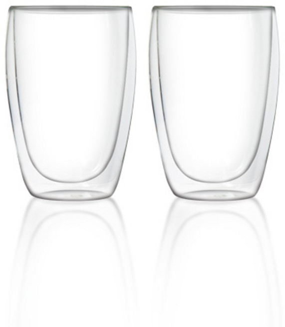 티도요 이중유리컵 350ml, 2개