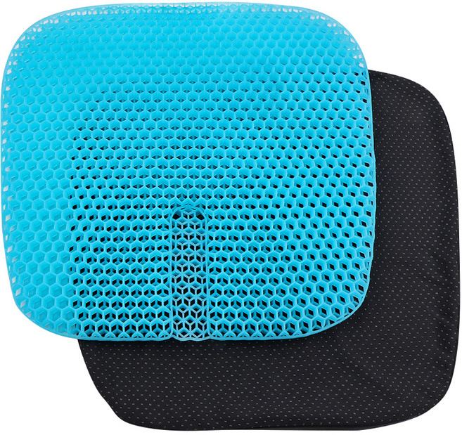 네임드컴퍼니 차량용 2중 벌집 구조 실리콘 방석, 혼합색상, 1개