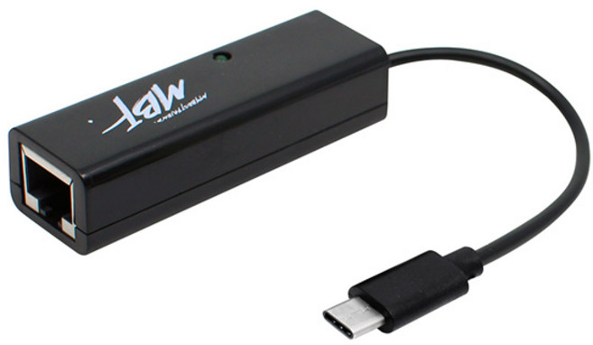 엠비에프 USB2.0 C타입 유선 랜카드 노트북용, MBF-CLAN20BK(블랙), 1개