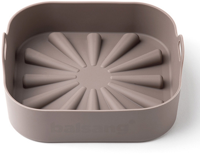 에프팟 네모 에어프라이어 실리콘 조리 용기, 쇼콜라, 1개