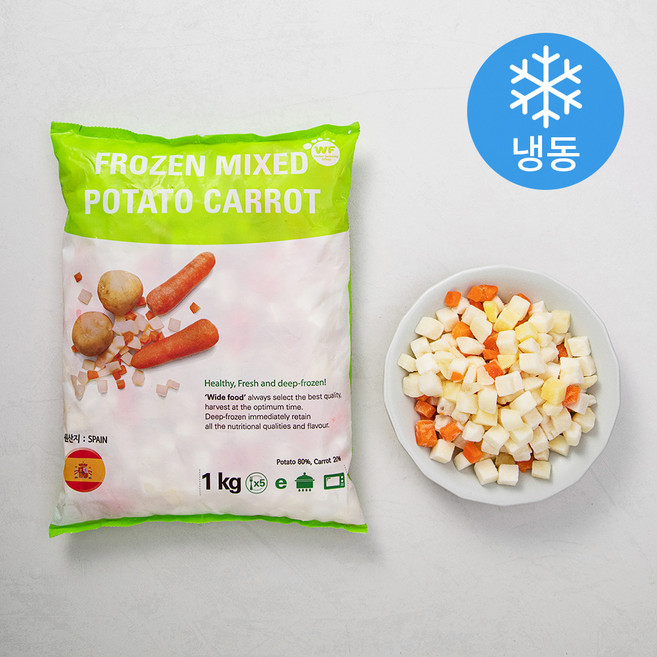 마당발 혼합야채 2종 감자 당근 (냉동), 1kg, 1개