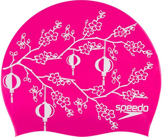 스피도 플라워 수영모자 8-083853087, Pink