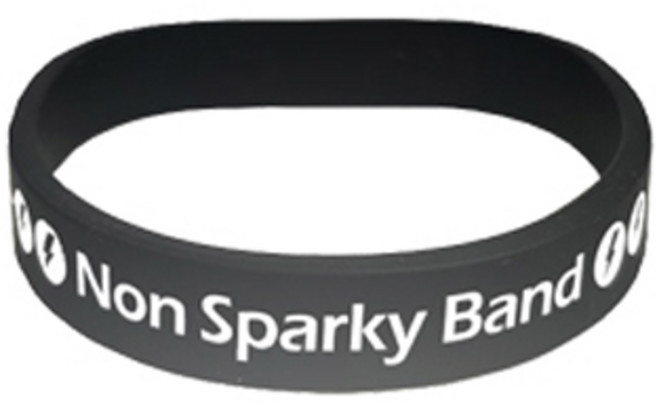 논스파키 정전기 방지 팔찌 블랙 L, 1개