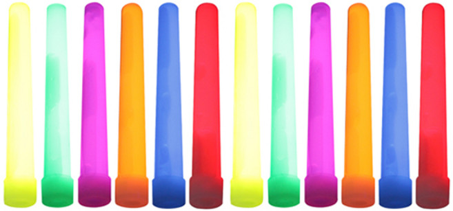 LivingDA 超低價 螢光棒 6款 x 2p, 混色, 1套