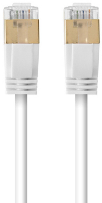 초슬림 인터넷선 기가 랜케이블 CAT.7 SSTP 10Gbps, 화이트, 1개, 5m