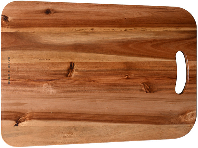 아이코닉하우스 하버 원목 아카시아 와이드 도마, 혼합색상, 1개