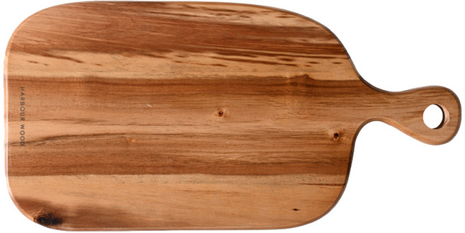 아이코닉하우스 하버 원목 아카시아 핸들 도마, 혼합색상, 1개