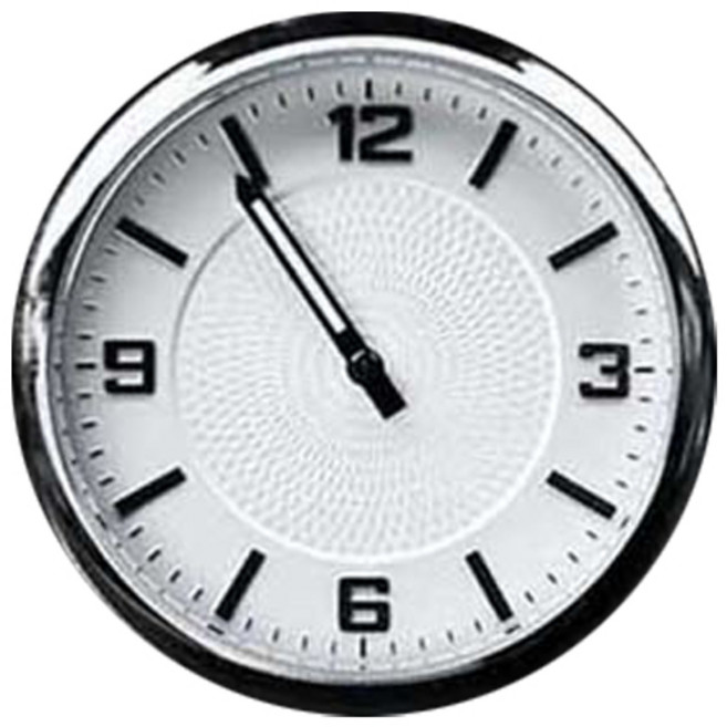 카츠 차량용 아날로그 시계 노블 화이트, 1개