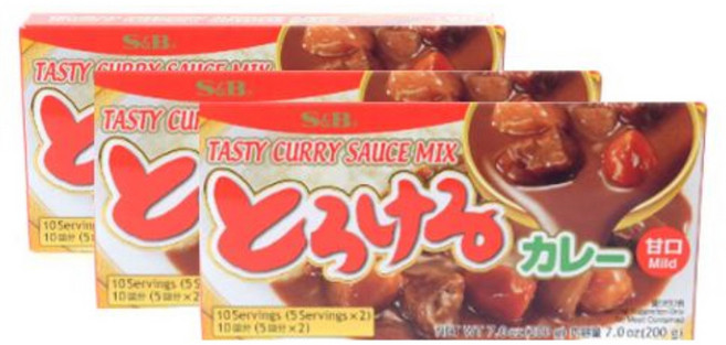 에스앤비 토로케로 카레 순한맛, 200g, 3개