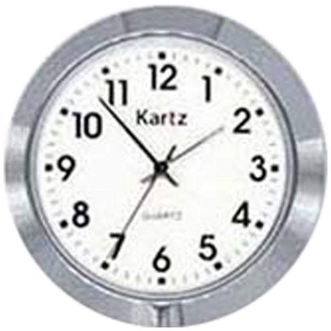 카츠 차량용 아날로그 시계 아라빅, 1개, 화이트