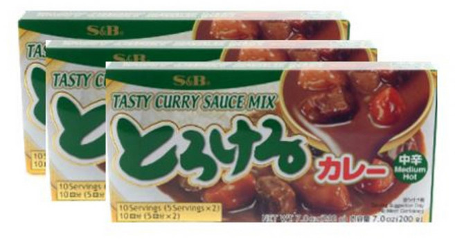 에스앤비 토로케로 카레 중간맛, 200g, 3개