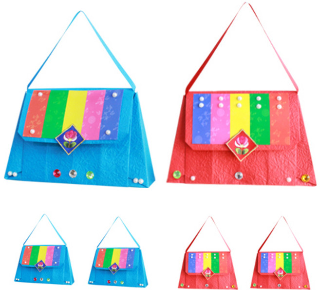 색동 가방 종이접기 2종 x 3p 세트