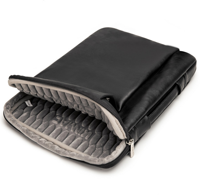 킨맥 360쉴드 노트북 파우치, 레더블랙, 1개