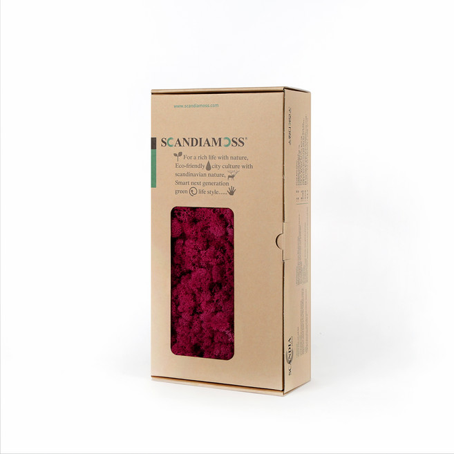SCANDIAMOSS 苔蘚 RM500 深紅色 500g, 1個