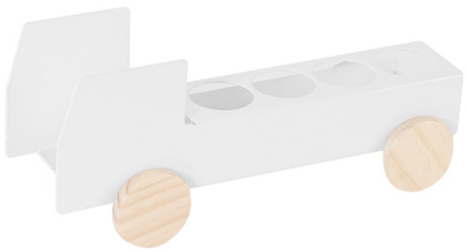 리빙해피 네모네모 절전형 멀티탭 정리용 트럭, 1개, 화이트