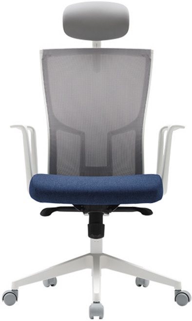 시디즈 T20 탭플러스 화이트쉘 메쉬의자 TNB200HF, 화이트프레임 오션블루