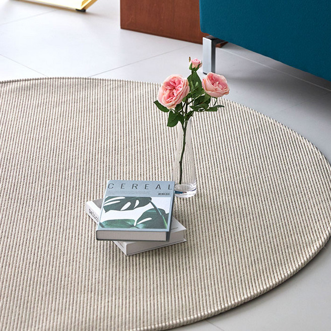 이니띠움 소피아 헤링본 원형러그