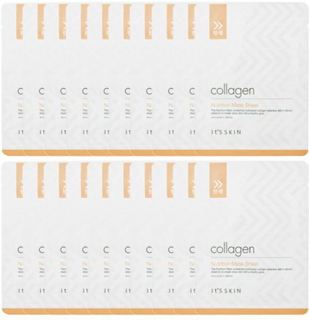 잇츠스킨 콜라겐 탄력 마스크 시트 17g, 1개입, 20개
