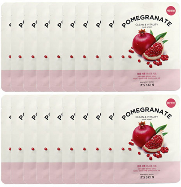 잇츠스킨 생생 석류 마스크 시트 20g, 1개입, 20개