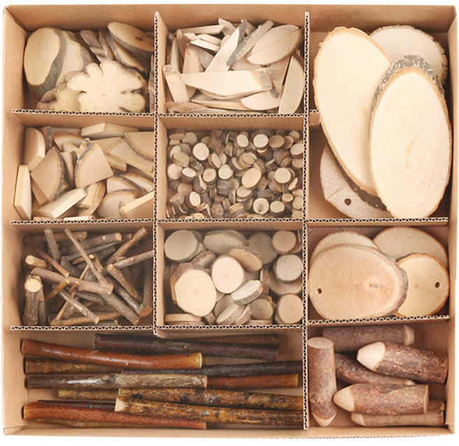 유니아트 천연나무A 만들기 공예 12종 세트, 우드, 1세트