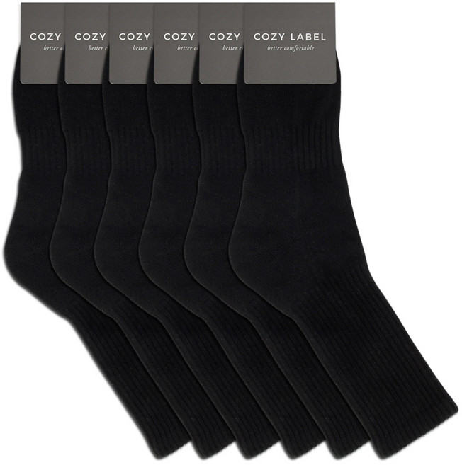 COZY LABEL 男士運動氣墊基本襪 6雙