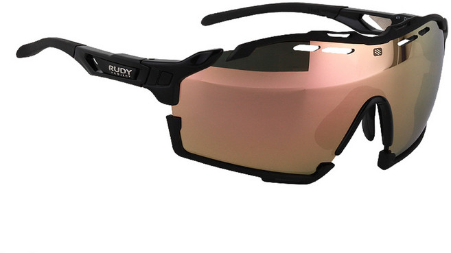 루디프로젝트 컷라인 자전거 스포츠 고글 SP635742-0000, 글로스 블랙 범퍼(프레임), 멀티레이저 골드(렌즈), 1개