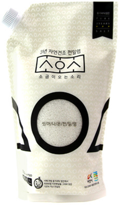 소금이오는소리 3년묵은 씻어나온 천일염, 700g, 1개